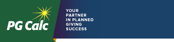 PG Calc - Your partner in planned giving success.
