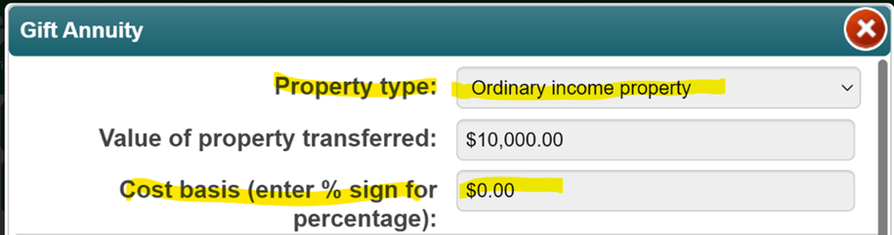 PGM Anywhere image of Gift Annuity property type